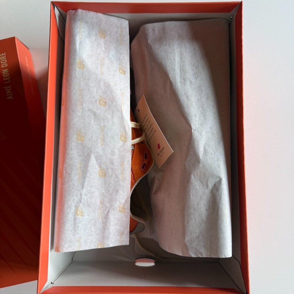New Balance 990v4 x Aimé Leon Dore Orange - Men's 9.5 - U990OG4 - Made in USA - Picture 6 of 11